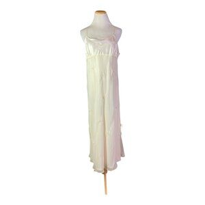 Valerie Stevens Size L High-Waisted Embroidered Bridal Nightgown *Flaws